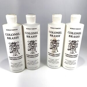 Colonel Brassy Cleaner Polish Metal Shine Bike Boat ATV RV Lot of 4 Bottles